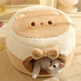 Hoopet Warm Little Bear Dual-Use Pet Bed